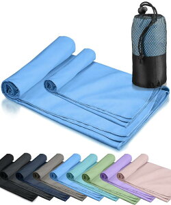 速乾タオル 旅行 登山 【グッと吸い・サッと乾く】超軽量 コンパクト スポーツタオル セームタオル マイクロファイバー そっかんタオル バスタオル フェイスタオル アウトドア ヨガ サウ