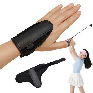 ゴルフスイング練習器具 手首矯正リストバンド ダウンブロー 素振りサポート トレーニング用 ゴルフ スイング 練習 道具 クロスパット対応 サイズ調整可能 男女兼用 初心者向け