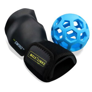 ゴルフトレーニングボール,ゴルフ練習器具、ハンドトライアングルスイング練習器具、ブルー+ブラック