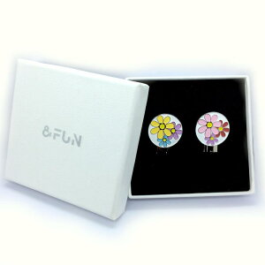 &FUN (アンドファン) ゴルフマーカー レディース 女子 かわいい おしゃれ 花 マグネット キャップクリップ ギフト