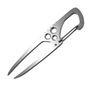 METALABO(メタラボ) グリーンフォーク カラビナ付き ゴルフフォーク Hercules(ヘラクレス)ゴルフ 用品 ステンレス製 ディボット修理ツール 日本製