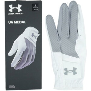 [Under Armour] UA Medal Golf Glove Steel/White/Steel LLGC