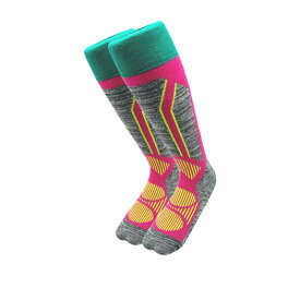 [カスト] スキー靴下 スノーボード ウィンターアクセサリー ハイソックス コンプレッション 登山 ソックス 保温 防寒 吸汗速乾 メンズ レディース ジュニア 1 / 2 / 3 / 4足入り