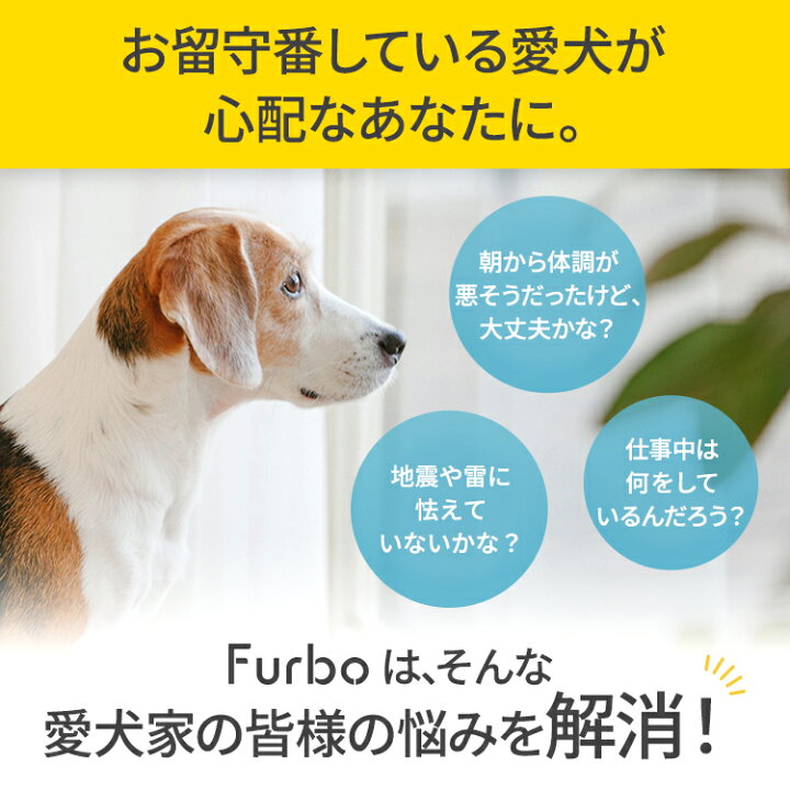 楽天市場 Furbo ドッグカメラ ファーボ Ai搭載 Wifi ペットカメラ ペット 見守りカメラ カメラ 犬 留守番 飛び出すおやつ おやつ 双方向会話 スマホ Iphone Android 対応 アカウント共有 写真 動画 Furbo公式ストア