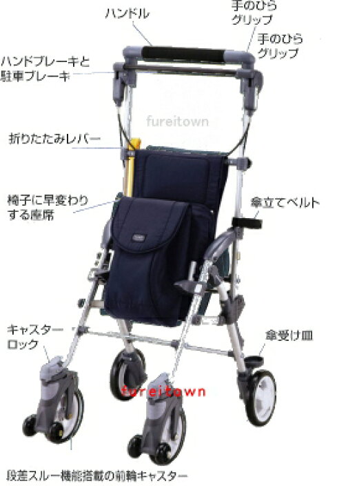 楽天市場】マキテック キャリースルーンN カラー:4色 シルバーカー 