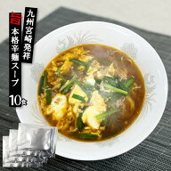 【2袋までメール便可】辛麺スープ 業務用 小袋 液体濃縮スープ 33g×10食 拉麺 らーめん 宮崎 らーめん …