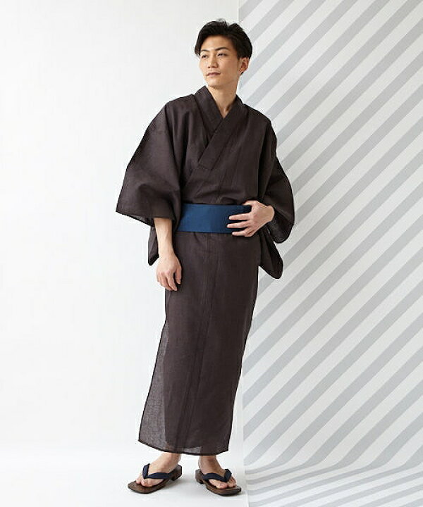 楽天市場 Web限定 メンズ浴衣６点セット ふりふオリジナルコーディネート 公式 ふりふ メンズ浴衣 男性ゆかた 5点セット 紳士 ゆかた ユカタ 浴衣 無地 夏 レトロ モダン ポップ 黒 ベージュ 茶 紺 各帯 下駄 腰ひも トートバッグセット ｍサイズ L ふりふ 楽天市場店