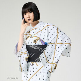 【最大10%OFFクーポン 8/4 20:00〜8/11 1:59】 「ブローノ・ブチャラティ」レディース浴衣・へこ帯セット公式 ふりふ 浴衣 兵児帯 へこ帯 浴衣帯 帯 セット レディース 女性 ジョジョ ジョジョの奇妙な冒険 黄金の風