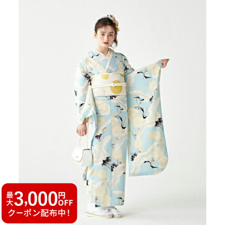 楽天市場】【受注生産】振袖 単品「梅鶴」公式 ふりふ 振袖 レディース 