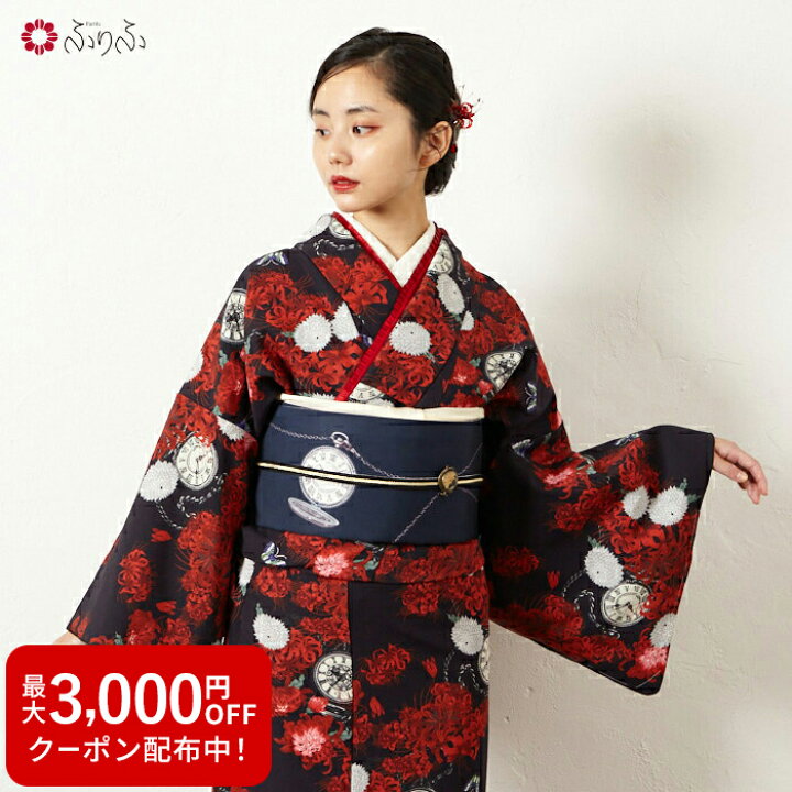 楽天市場】小紋単品「 TIME SLIP 」公式 ふりふ 大正ロマン 和柄 お 