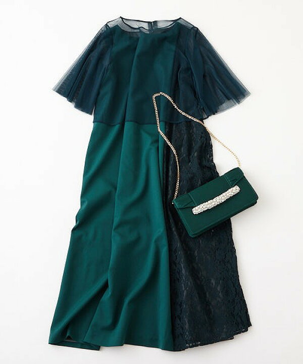 楽天市場 Sale60 オフ 公式 ふりふ ふりふweb限定 おめかしワンピース バックセットワンピース フォーマル レース切替 チュール ベルト付き バッグセット ミディ丈 半袖 和柄 和色 大人女子 和風 レトロ モダン Furifu ギフト プレゼント 実用的 ふりふ 楽天市場店