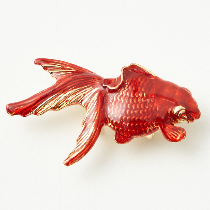 最終価格です！可愛い！金魚帯留 アンティーク ならっ