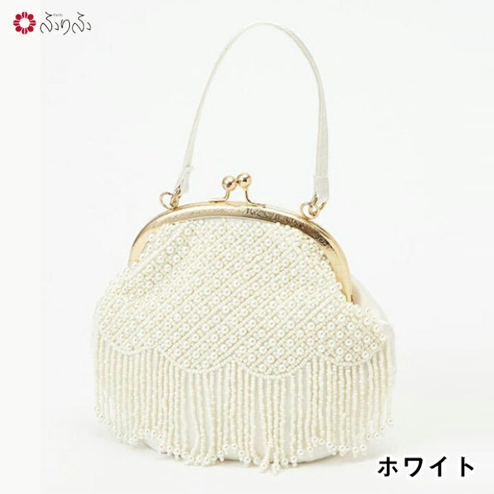 楽天市場】パール刺繍ハンドバッグ公式 ふりふ パーティーバッグ  