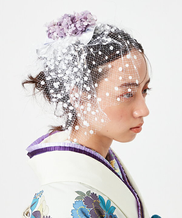 楽天市場 公式 ふりふ 髪飾り 小花チュールヘッドドレス かんざし 髪飾り ヘアアクセ コーム ヘッドドレス 小花 ドットチュール ブーケ風 和装 豪華 レトロ モダン 晴れの日 結婚式 7才 ふりふオリジナル 成人式 卒業式 七五三 振袖 袴 ふりふ 楽天市場店
