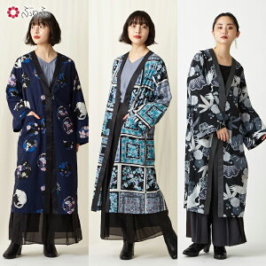 純正品 新品 鶴 花柄 美 総柄 着物風 着物 桜 梅 小梅 和柄 公式 ワンピース レディース ネック ドレス キモノ ガウン オリジナル オヨメ 小梅 着物ガウン大正ロマン ふりふ きれいめ Xadvf 在庫有 新品 Ventures Com My