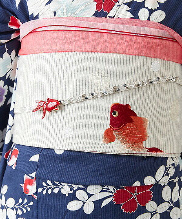 楽天市場】【セール40%オフ】単品 浴衣「花金魚」公式 ふりふ 浴衣  