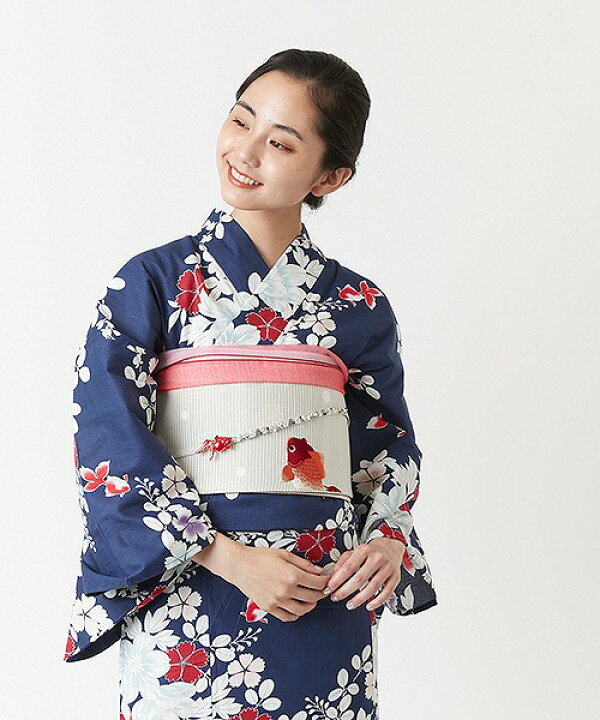 楽天市場】【セール40%オフ】単品 浴衣「花金魚」公式 ふりふ 浴衣  