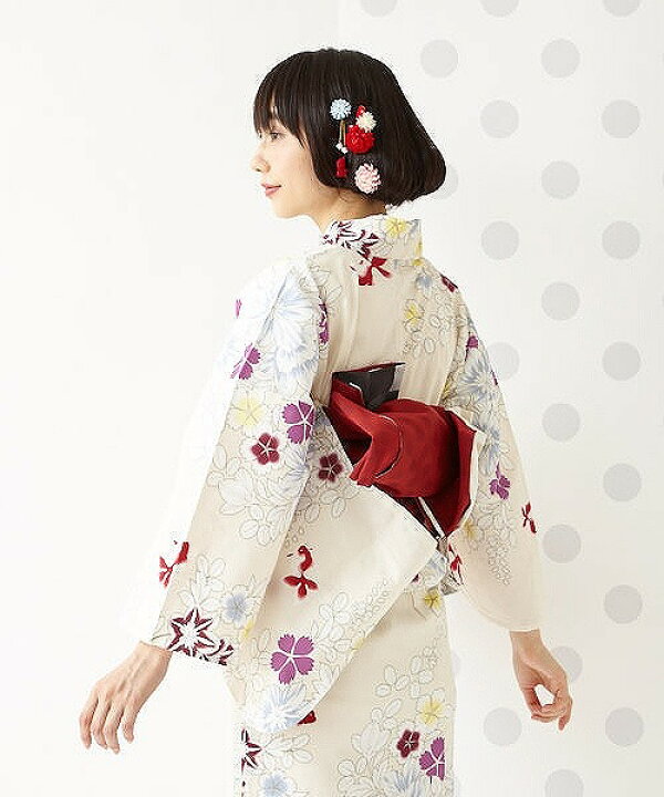 楽天市場】【セール40%オフ】単品 浴衣「花金魚」公式 ふりふ 浴衣  