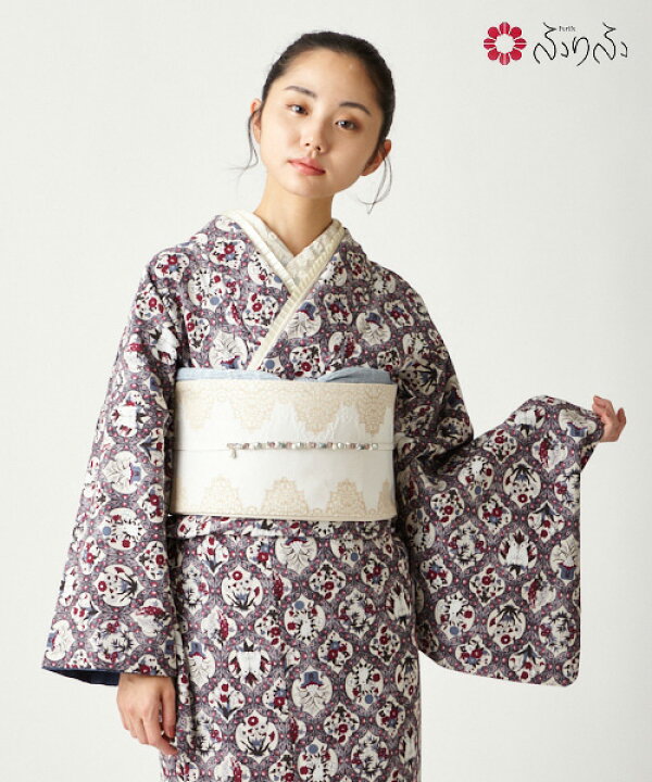 楽天市場】小紋単品「月見うさぎ」公式 ふりふ小紋 大正ロマン - 小紋