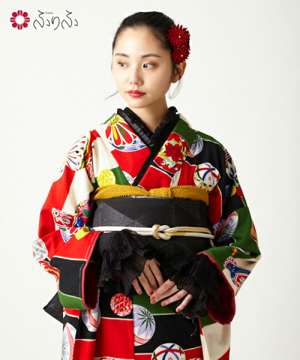 楽天市場】【WEB限定】振袖＋袋帯 2点セット（まりぼんぼん振袖 