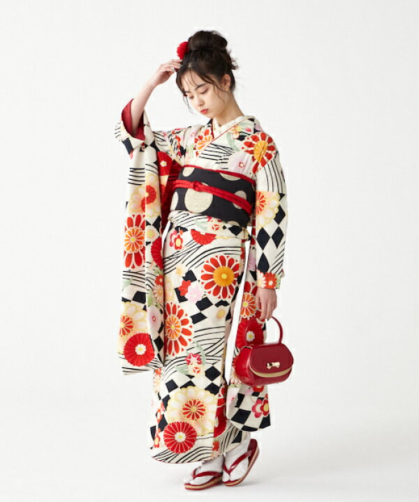 楽天市場】【受注生産】振袖 単品「フラッグ菊」公式 ふりふ 振袖  