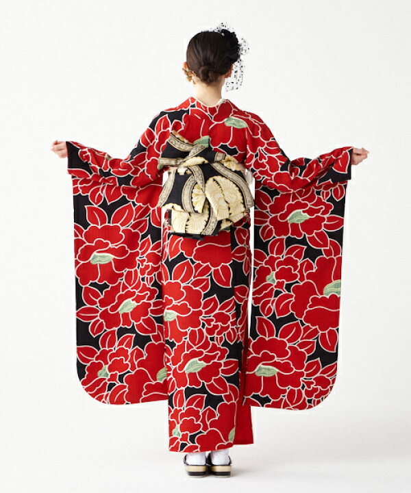 楽天市場】【受注生産】振袖 単品「椿」公式 ふりふ 振袖 レディース 