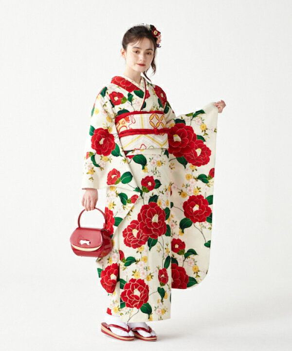 楽天市場】【受注生産】振袖 単品「乙女椿」公式 ふりふ 振袖