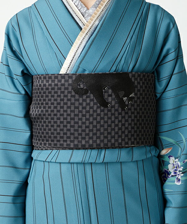 楽天市場】猫籠刺繍半巾帯公式 ふりふ オリジナル 浴衣帯 半幅帯 半巾 