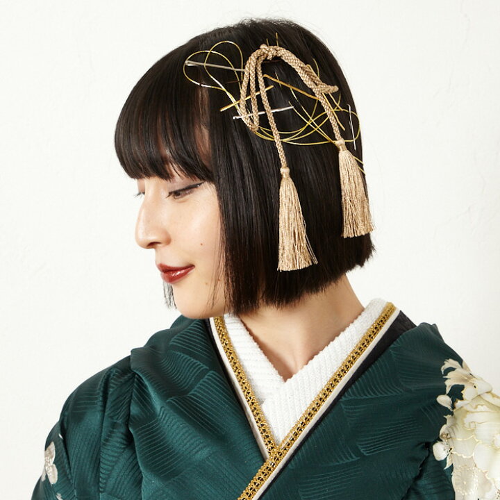 楽天市場】ヘアアレンジセット大正ロマン 水引き 箔 金箔 編み込み 紐 