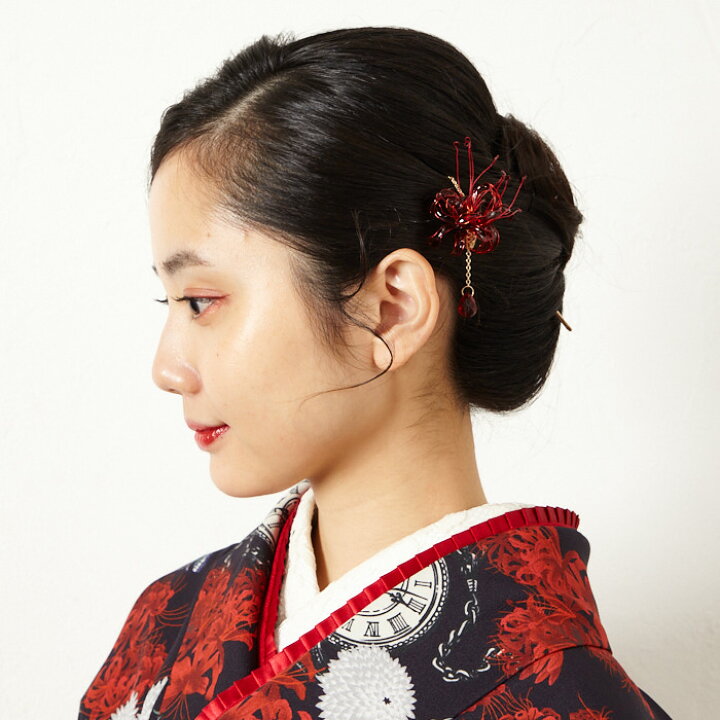 楽天市場】彼岸花かんざし公式 ふりふ 簪 髪飾り ヘアアクセ キラキラ 