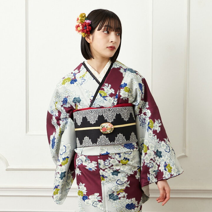帯留め帯飾りセット「宙に花」＊ポリマークレイ