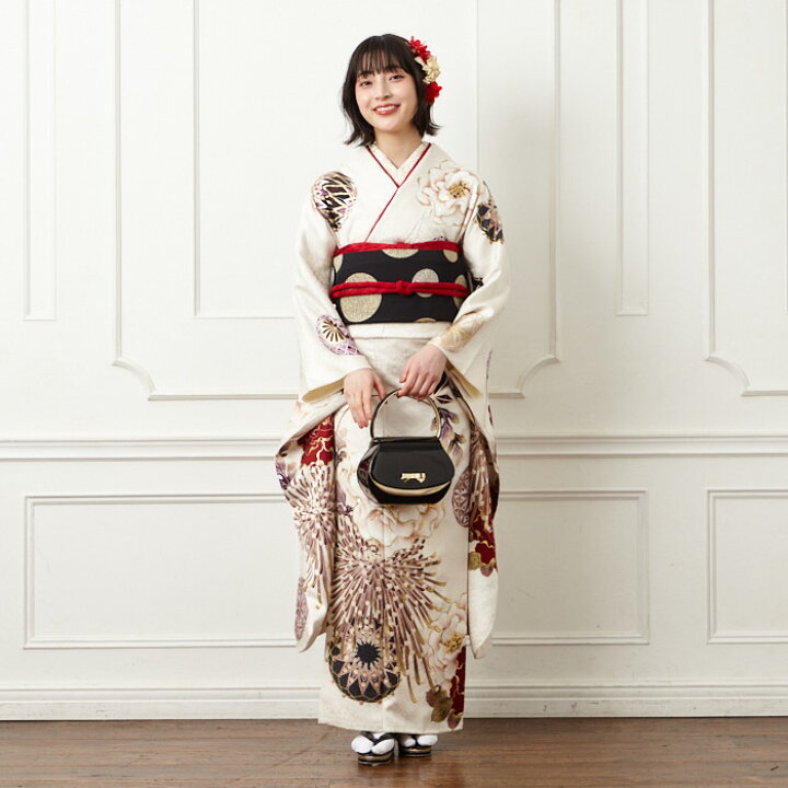 楽天市場】【レンタル】振袖 「【F5803】 鞠に乱菊 」公式 ふりふ  