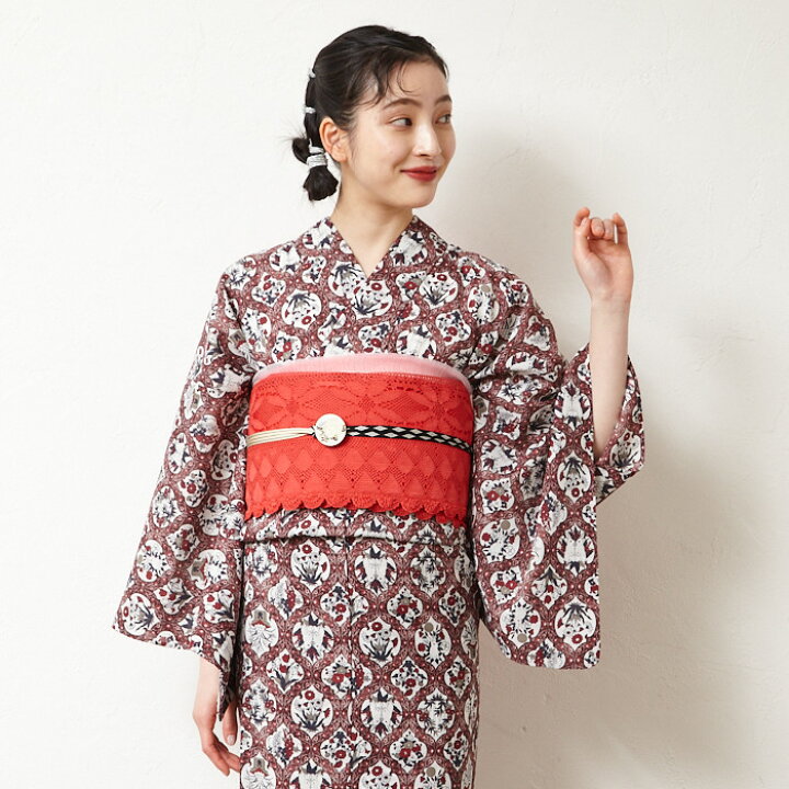楽天市場】帯留「 屏風絵風帯留 」公式 ふりふ モチーフ 花 japan 帯 