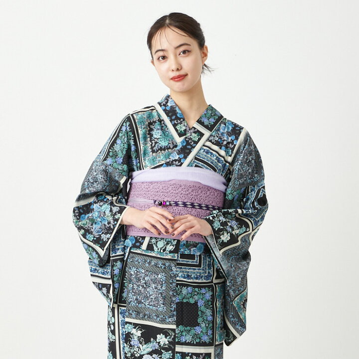 楽天市場】浴衣単品「 スカーフローズ 」公式 ふりふ 日本製 洗える 