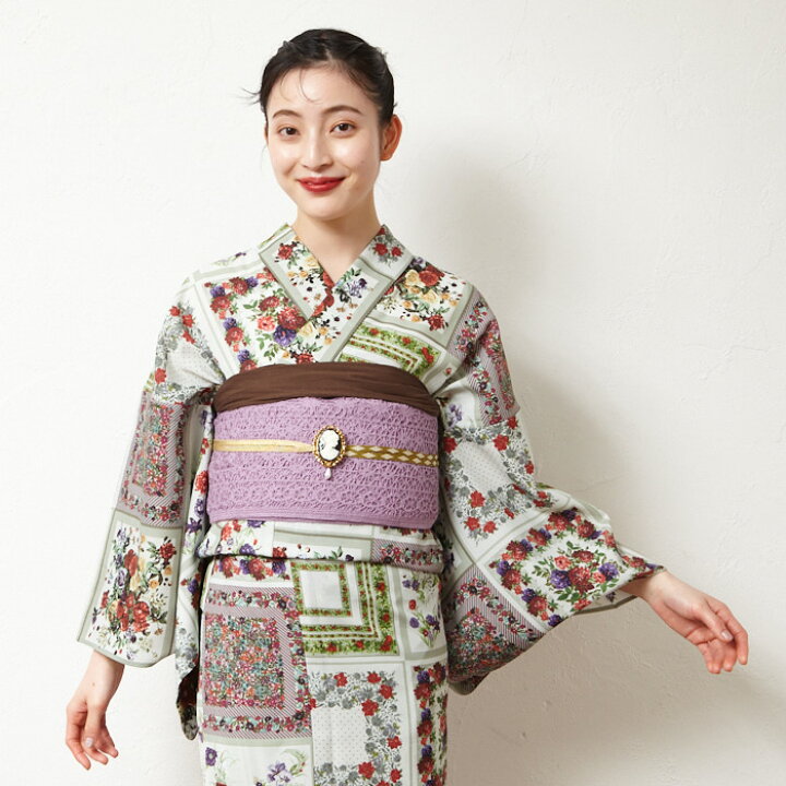 楽天市場】浴衣単品「 スカーフローズ 」公式 ふりふ 日本製 洗える  