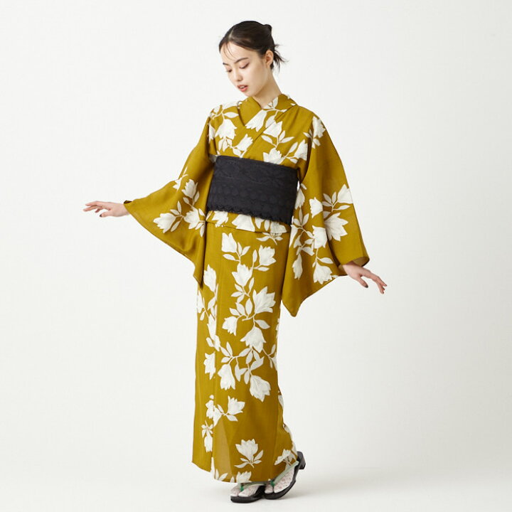 楽天市場】【WEB限定】浴衣2点セット（モクレン浴衣+レース半巾帯 