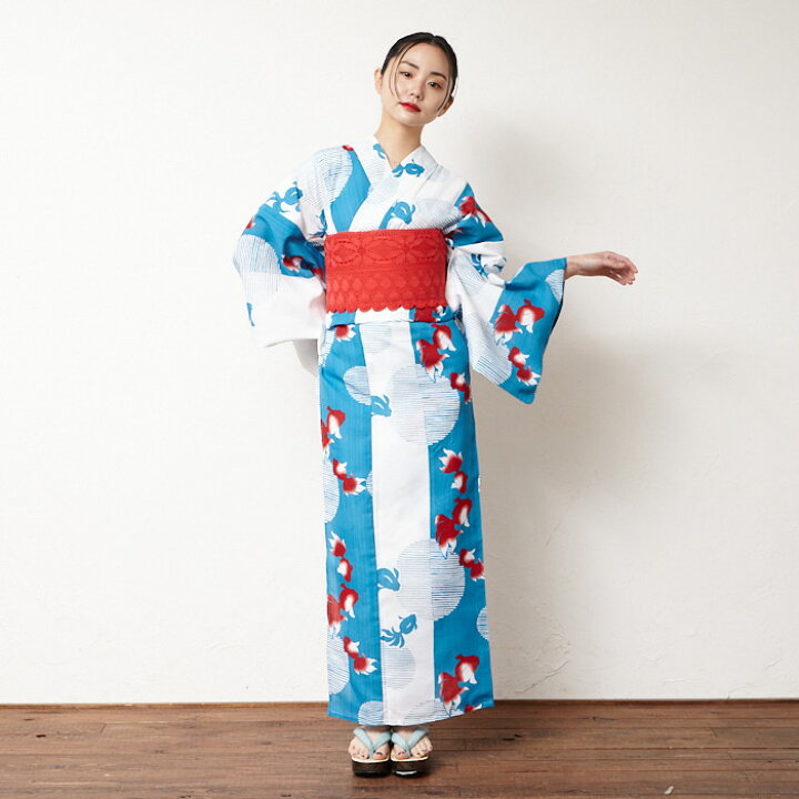 楽天市場】【WEB限定】浴衣2点セット（NaturalFurifu金魚浴衣+レース 