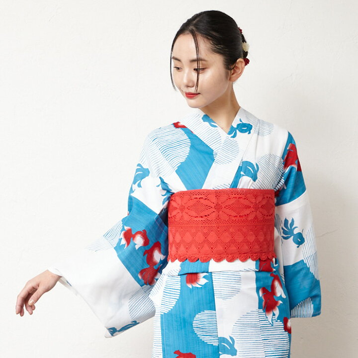 楽天市場】【WEB限定】浴衣2点セット（NaturalFurifu金魚浴衣+レース 