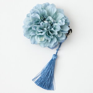 furifuダリアタッセル公式 ふりふ かんざし 髪飾り ヘアアクセ ヘアピン ヘアクリップ コサージュ お花 タッセル ダリア アンティーク 赤 白 クリーム 青 紫 浴衣 夏着物 結婚式 3歳 3才 7歳 7才
