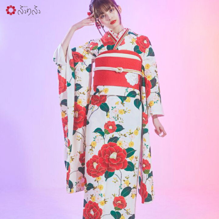 楽天市場】【受注生産】振袖 単品「乙女椿」公式 ふりふ 振袖