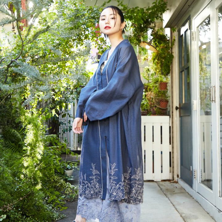 楽天市場】【セール50%オフ】カサブランカ 刺繍着物風ガウン公式  