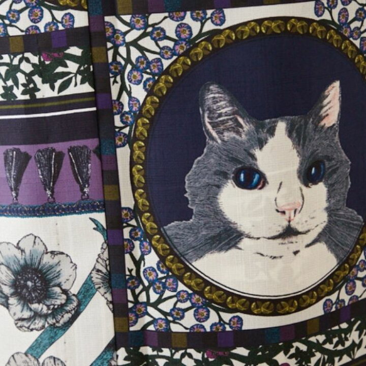 楽天市場】浴衣単品「猫物語 」公式 ふりふ 日本製 洗える ゆかた 