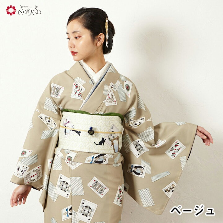 楽天市場】【セール50%オフ】小紋単品「 labyrinth 」公式 ふりふ 大正 