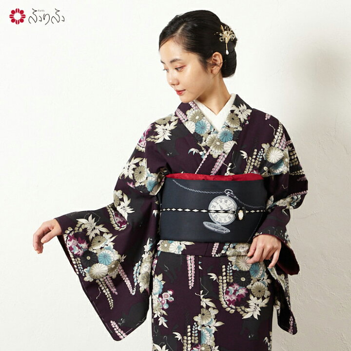 楽天市場】【セール50%オフ】小紋単品「 夜空猫 」公式 ふりふ 大正 