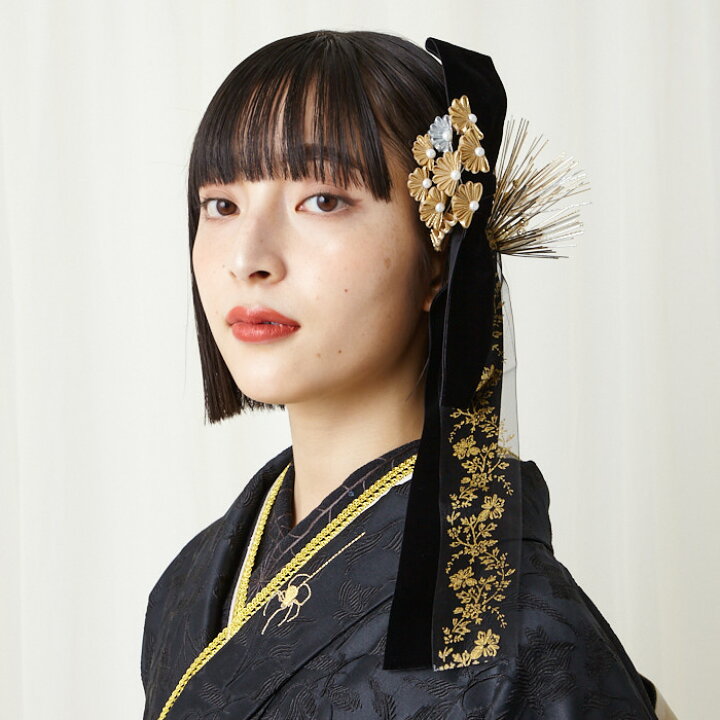 楽天市場】【WEB限定】つまみ×リボン 和モダン髪飾りセット公式 ふりふ  