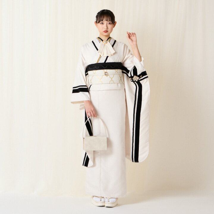 楽天市場】振袖単品「 ギフトリボン 」公式 ふりふ 大正ロマン 振袖 白 