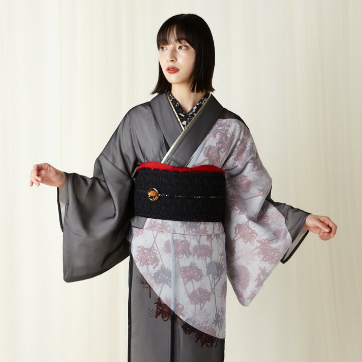 楽天市場】【セール20%オフ】二重着物単品「 彼岸花 」公式 ふりふ 