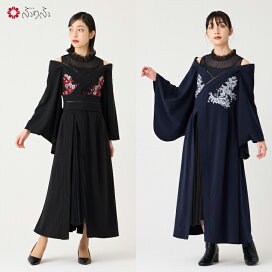 楽天市場】ジャカード刺繍ドレス公式 ふりふ 和柄 レトロ ワンピ 刺繍 