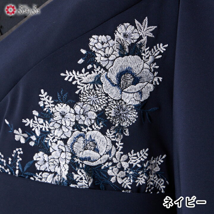 楽天市場】着物風椿うさぎ刺繍ドレス公式 ふりふ 和柄 レトロ ワンピ  