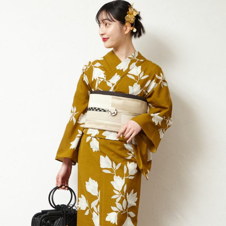 楽天市場】浴衣単品「 モクレン 」公式 ふりふ 日本製 洗える ゆかた 